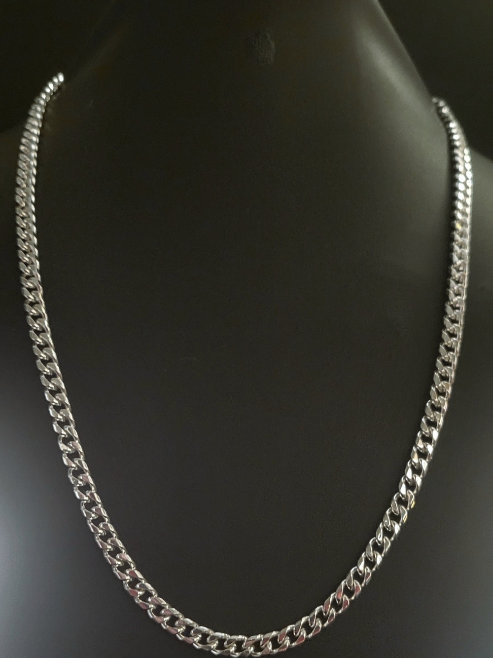 Men's Sterling Silver Cuban Link Chain 20 Inch